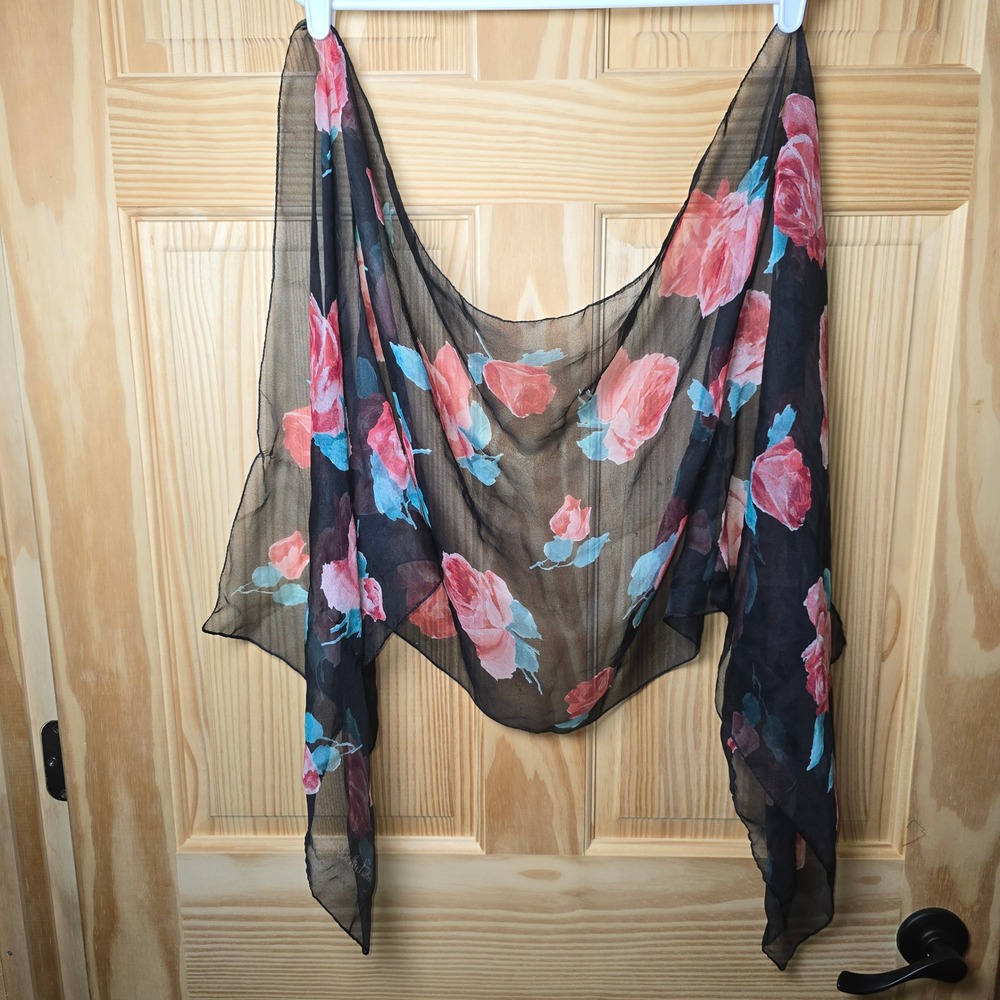 Diane Von Furstenberg Scarf Belt Shawl Sash Bandana Beach Cover Up VTG